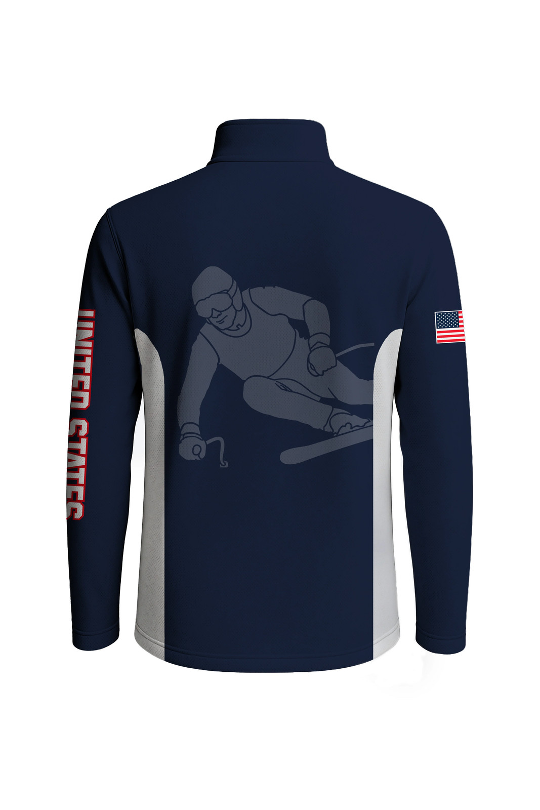 USA SKI Team Lightweight Navy 1/4 Zip Pullover