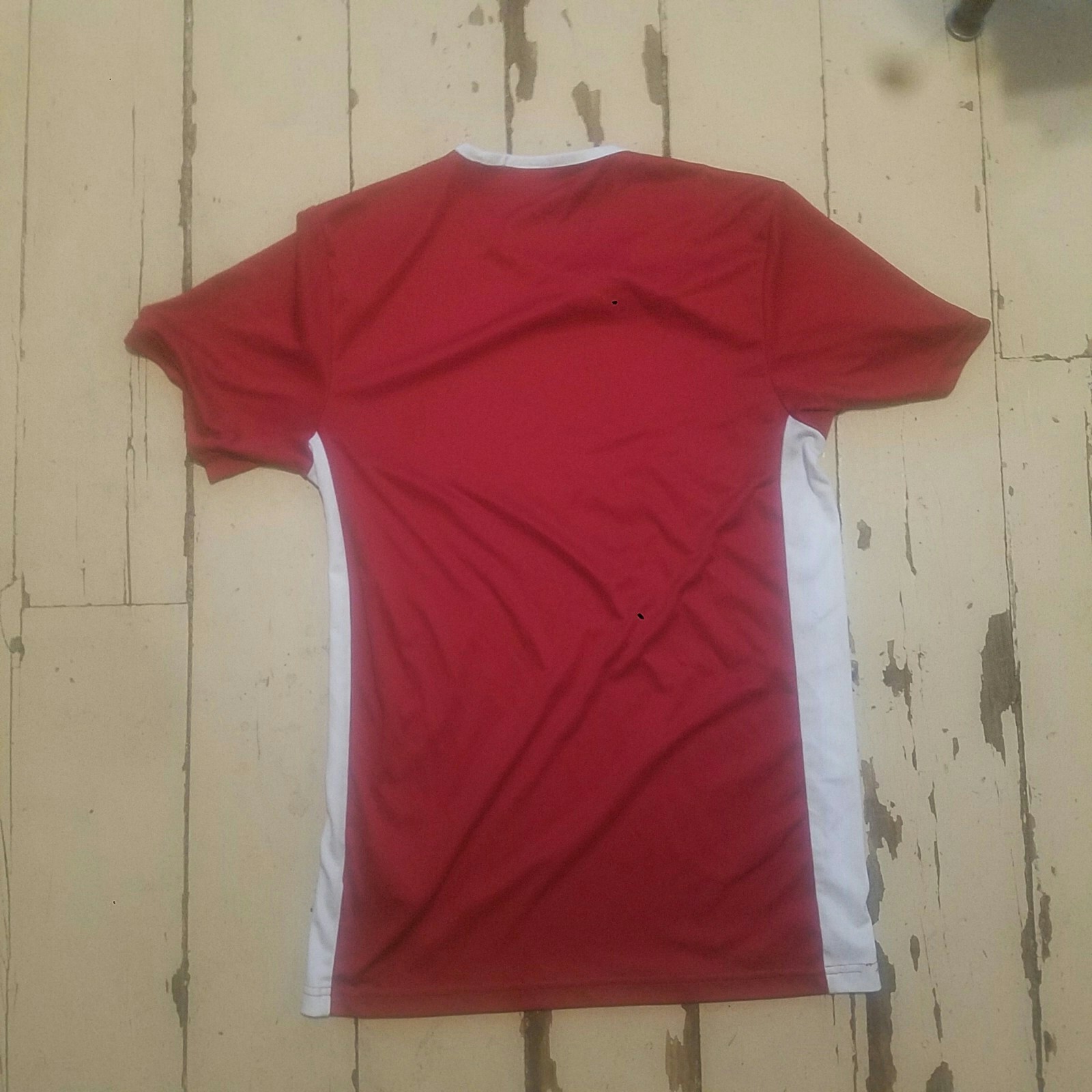Adidas T shirt unisex Size S red 100% polyester climate
