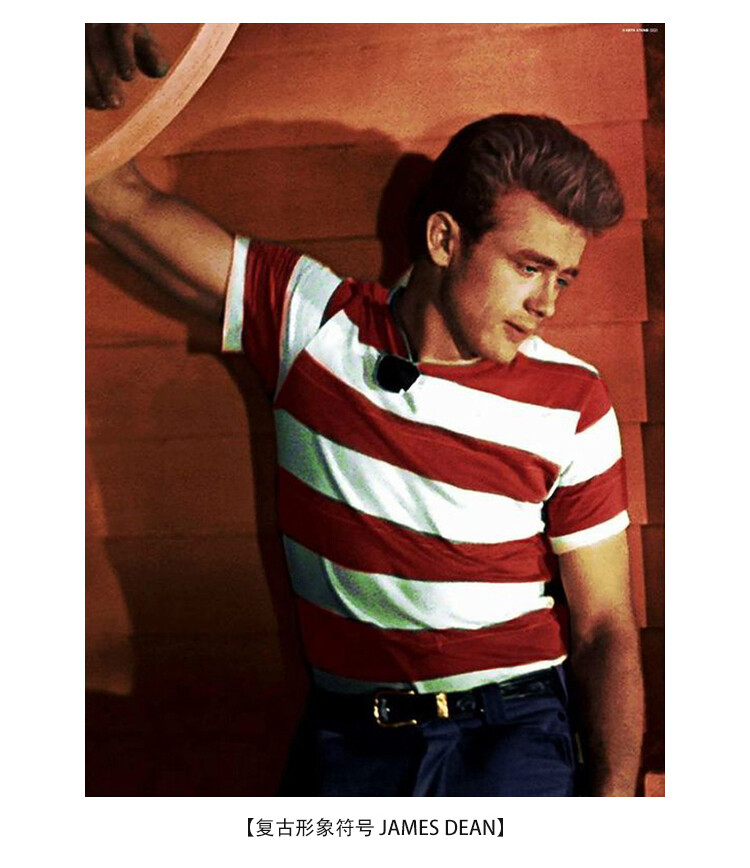 NON STOCK Retro Men’s Striped Short Sleeve T-Shirts Basic Cotton Casual Shirt