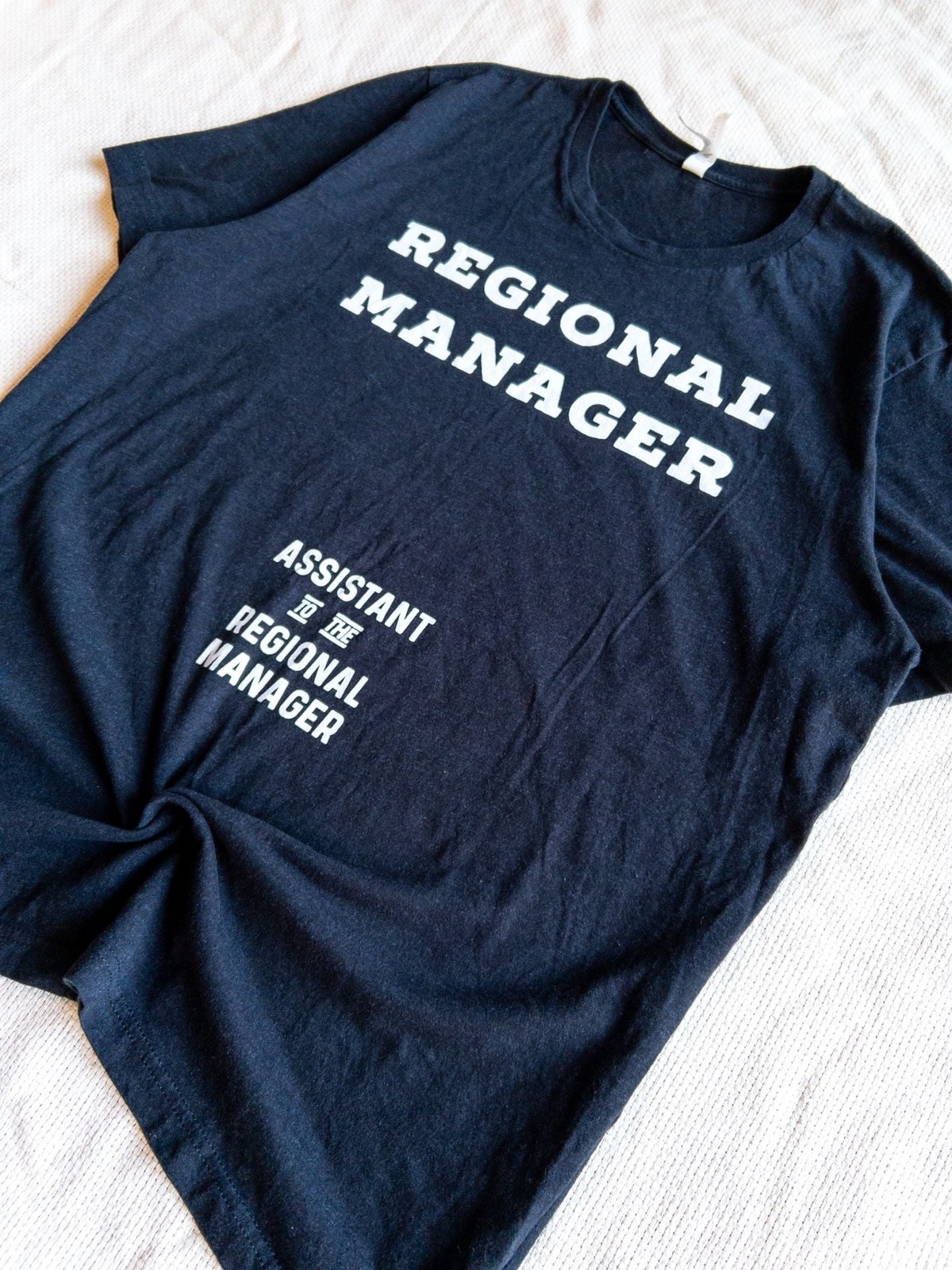 XL | The Office Regional Manager Cropped Tee Michael Scott Dwight Schrute Beets