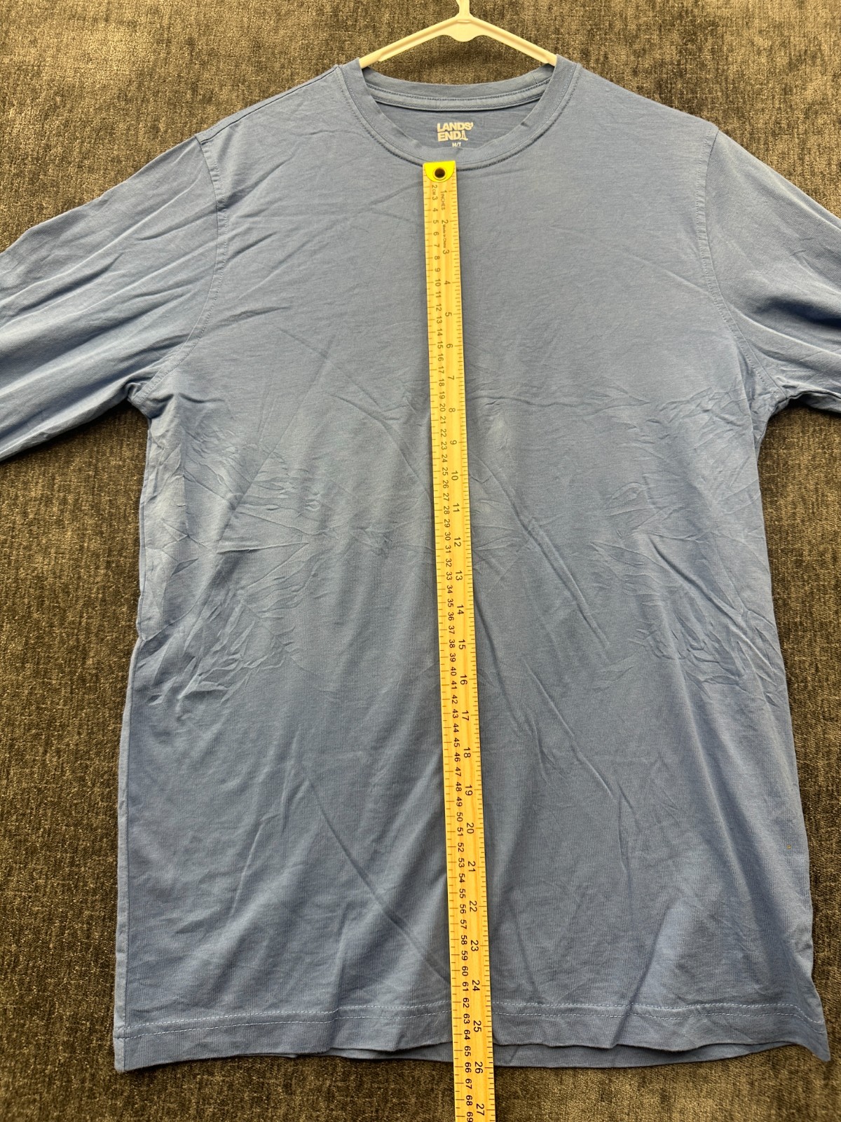 Lands’ End Shirt Mens M/T(38-40) Blue Comfort Retro Long Sleeve Everyday Wear