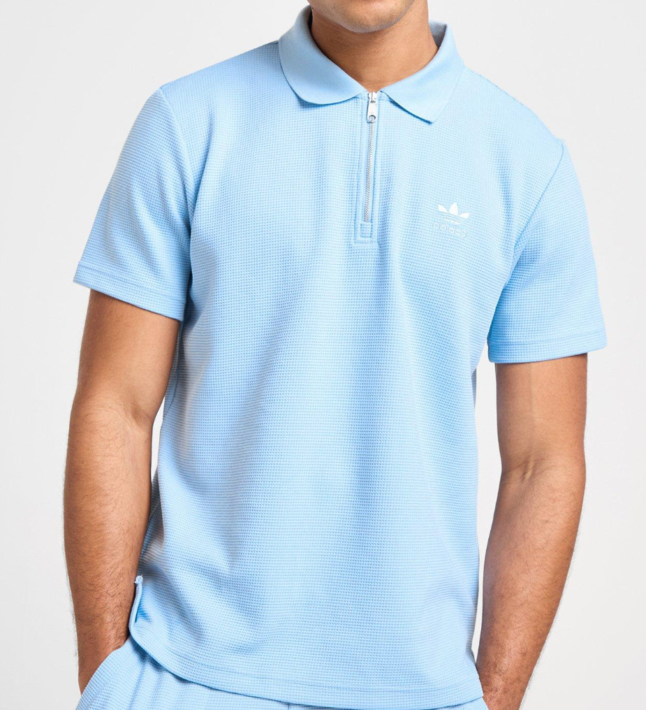 NEW MEN’S ADIDAS ORIGINALS WAFFLE TREFOIL POLO SHIRT ~SIZE 2XL #KB0480