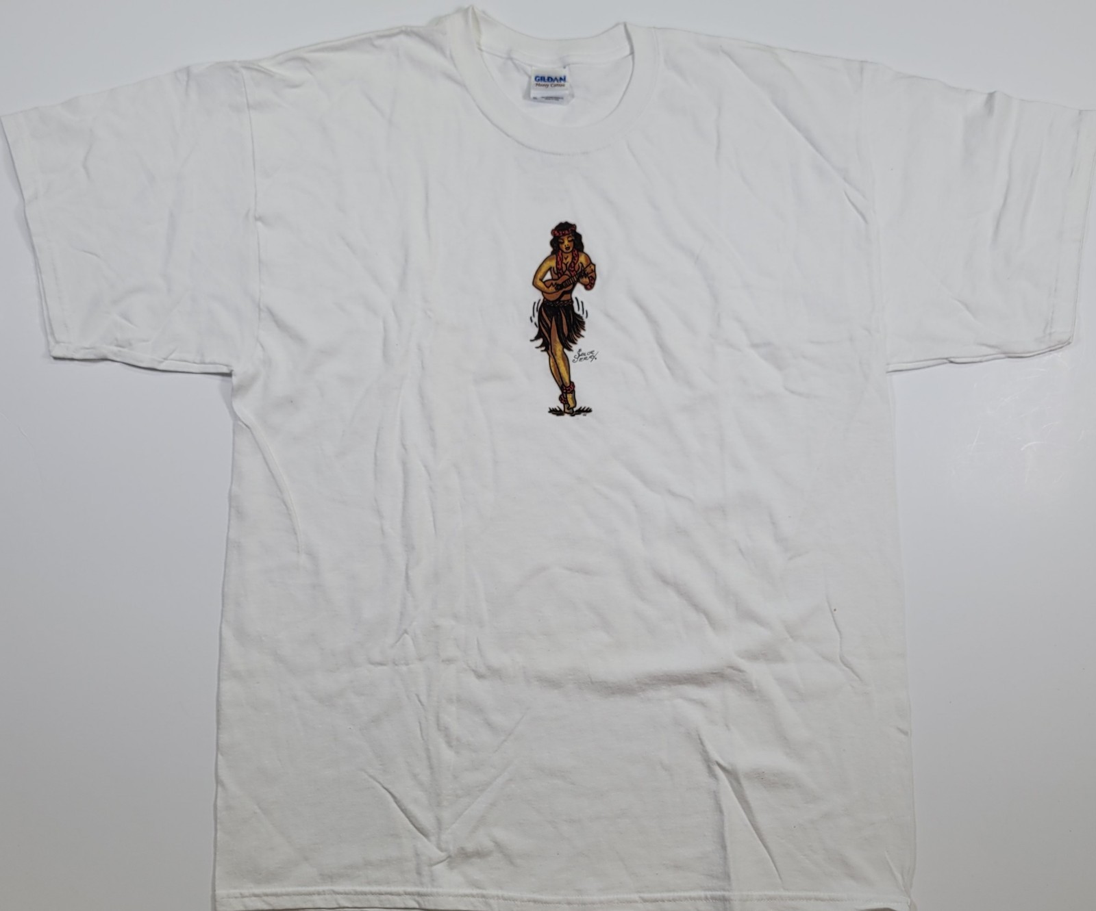 Sailor Jerry Rum Hula Girl T Shirt Cocktail Girl Size XL