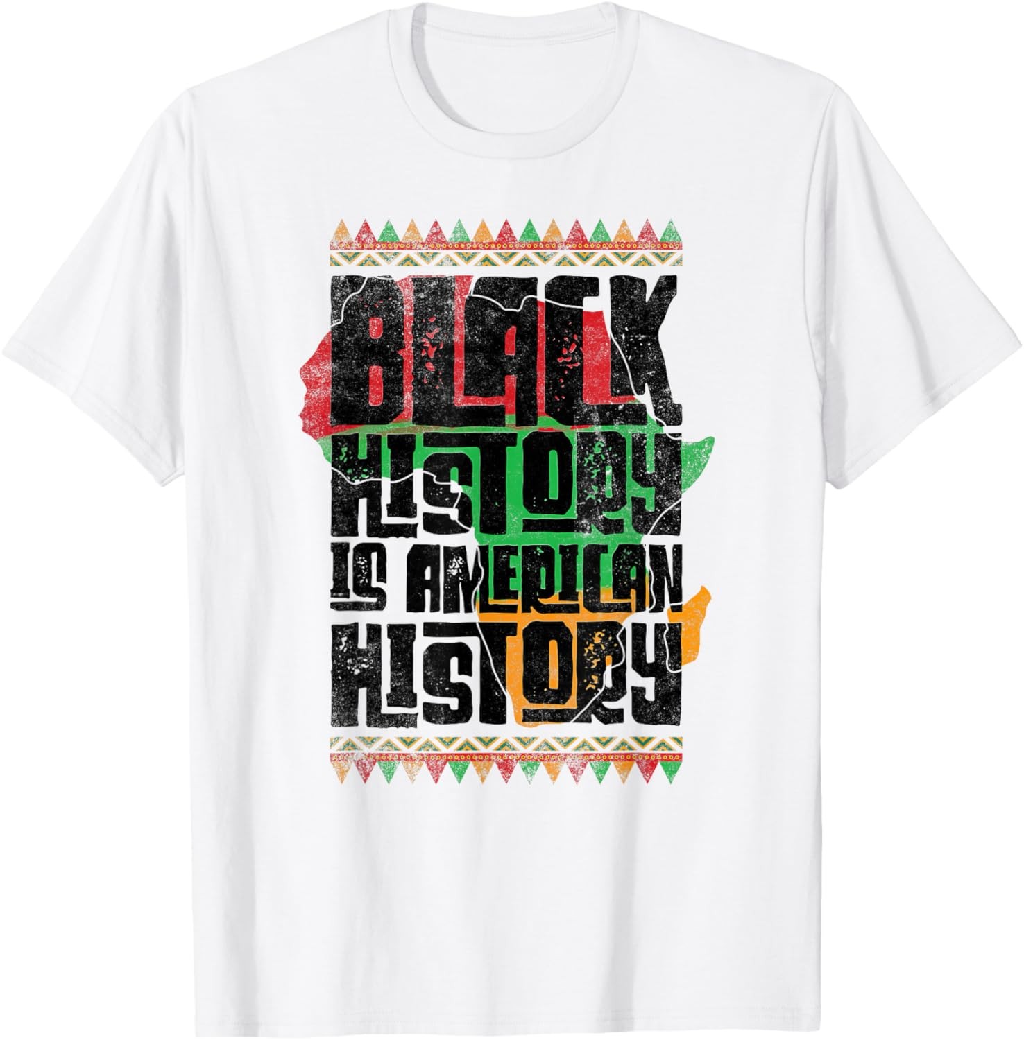 Black History Is American History Pride Africa T-Shirt