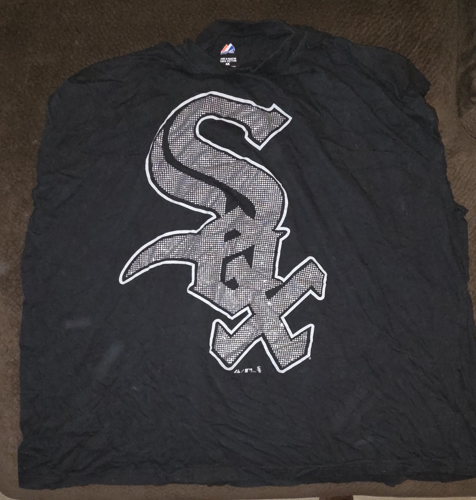 Majestic Athletic Men’s Chicago White Sox Muscle Tank BLACK – 4x