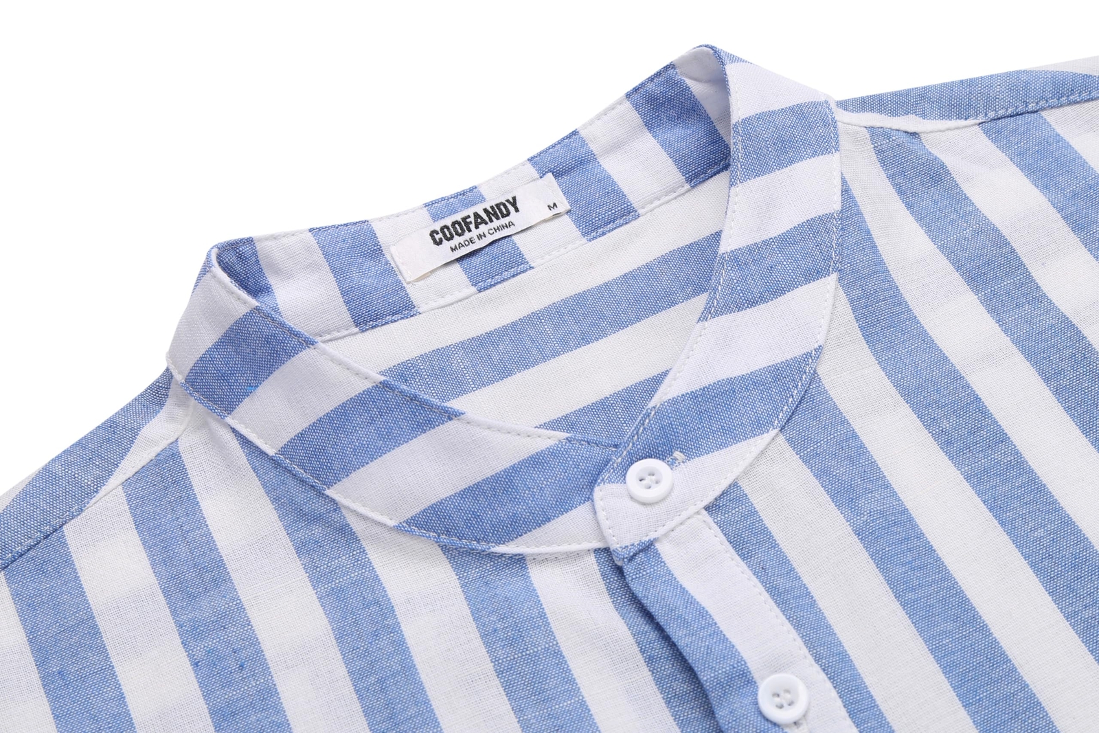 COOFANDY Men’s Cotton Linen Henley T-Shirts Long Sleeve Hippie Casual Beach