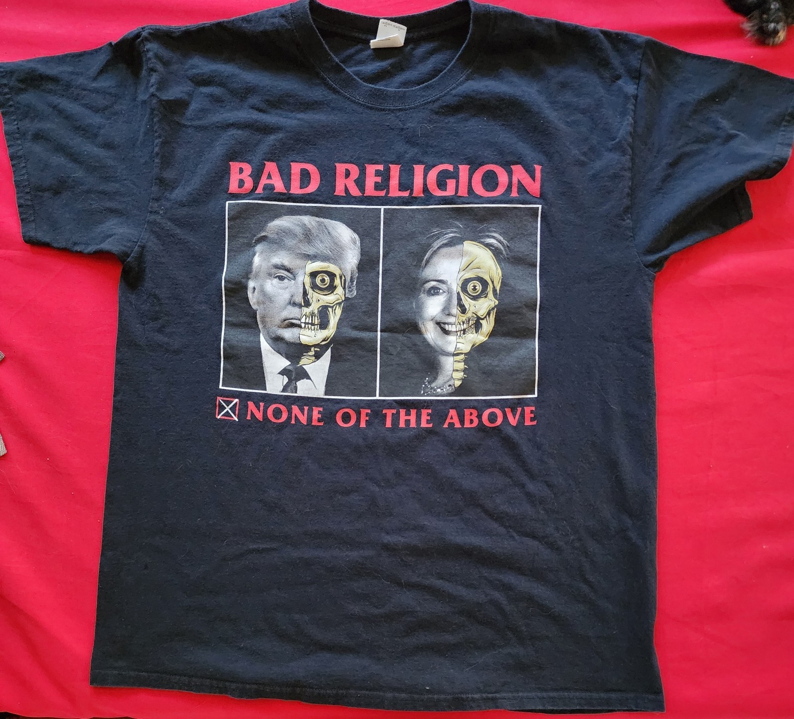 Bad RELIGON Size Large None of The Above Original TOUR SHIRT In Excellent Shape