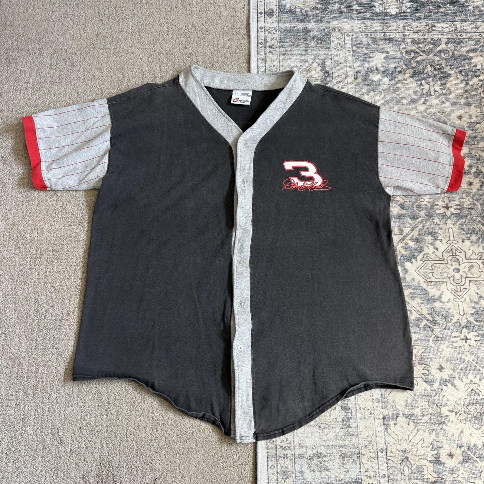 Vintage Dale Earnhardt #3 Intimidator Jersey Sz XXL NASCAR Competitors View USA