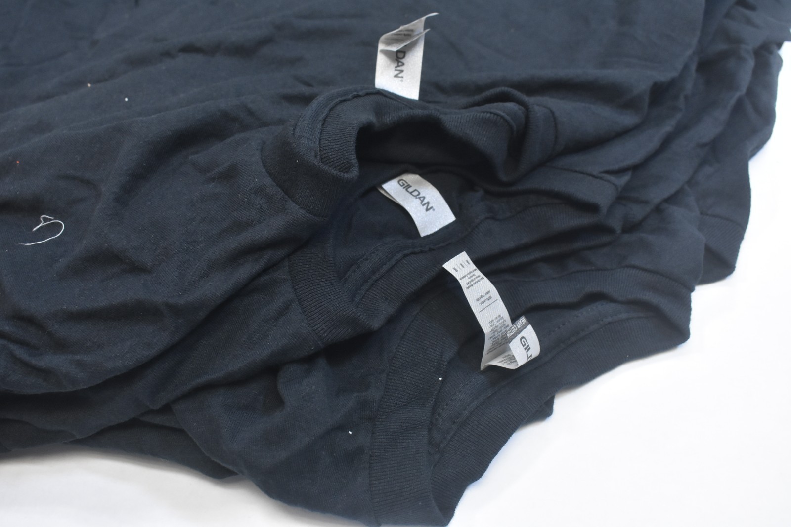 Gildan Heavy Cotton Mens Medium Blank Tee Black T-Shirts Lot Of 12