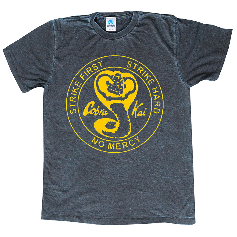 KARATE KID COBRA KAI T-SHIRT ACID-WASH GREAT QUALITY ASSORTED COLORS SIZES S-3XL