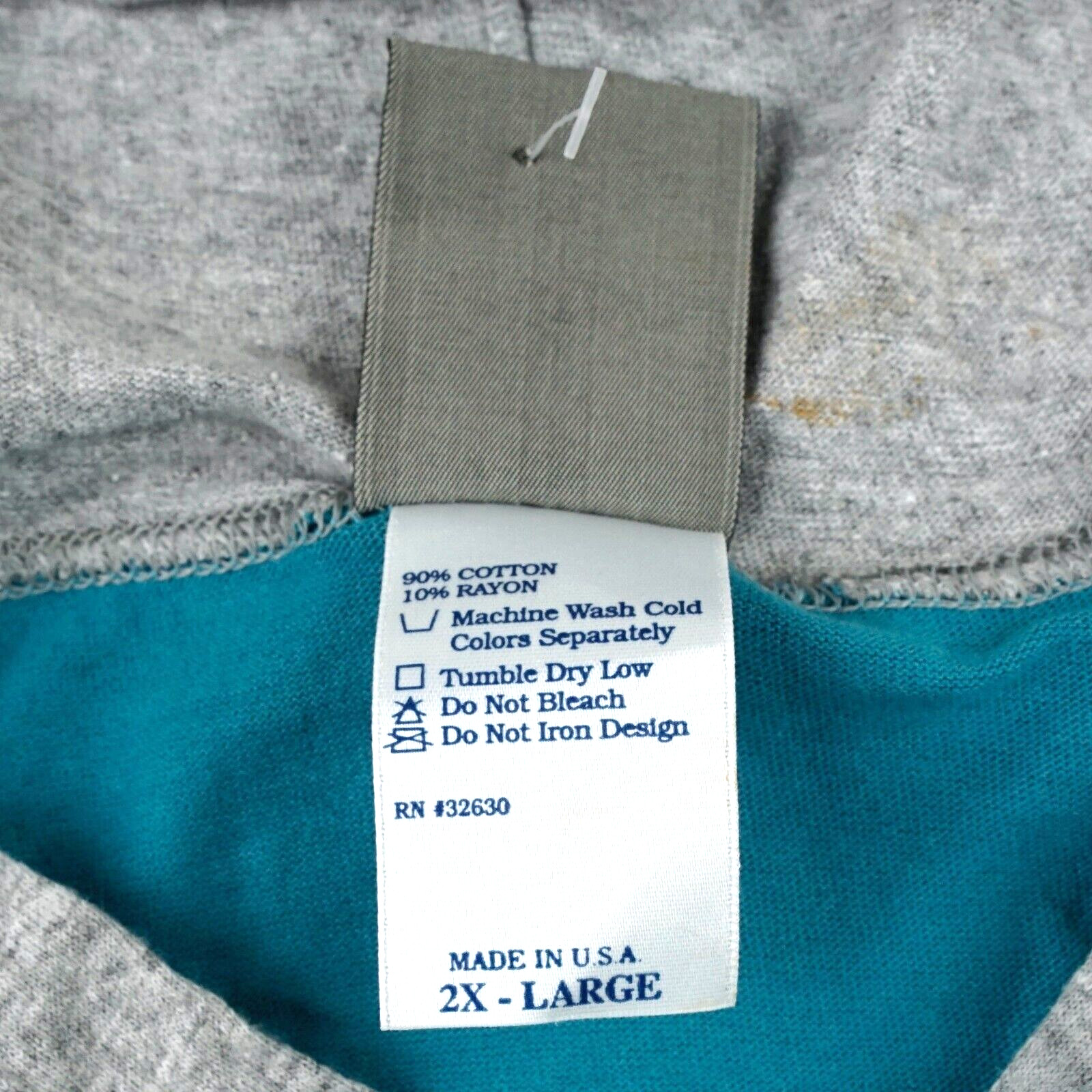 NWT Charlotte Hornets 90s Hooded T Shirt Mens XXL Jostens Teal NBA Basketball