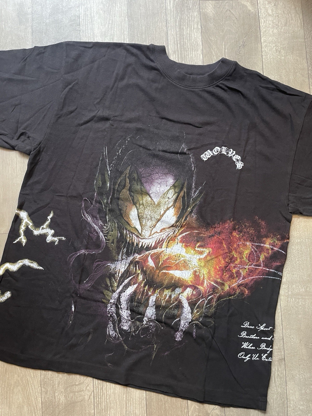 Marvel Venom Graphic Logo Tee Black Short Sleeve Crew Neck Men’s L