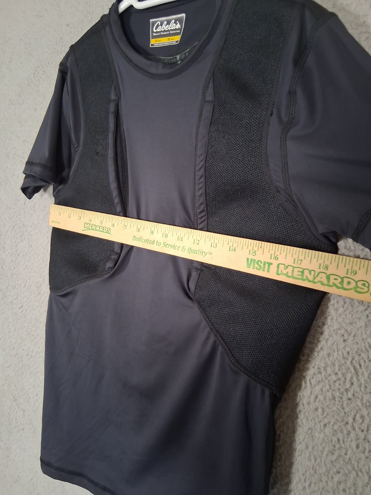 Cabelas Shirt Mens Medium Conceal Carry Undershirt Tactical Holster
