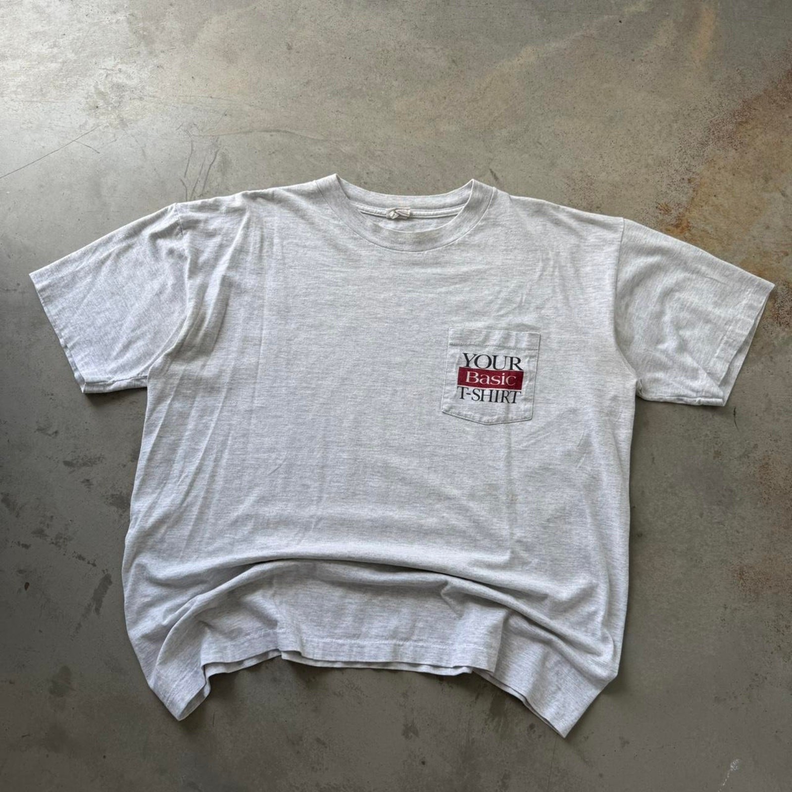 Vintage 90’s Not Your Basic Tee Retro Obscure Graphic Pocket T-shirt Size XL