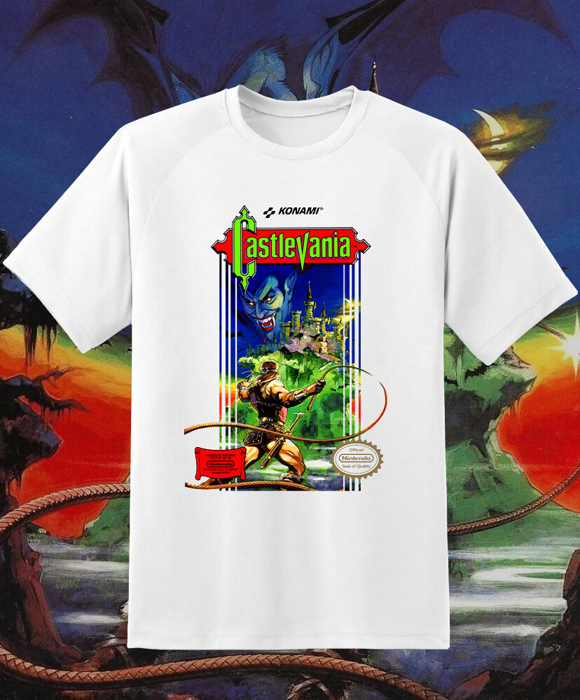 Castlevania NES Box Art Game Retro Video Game T Shirt Fast Ship!