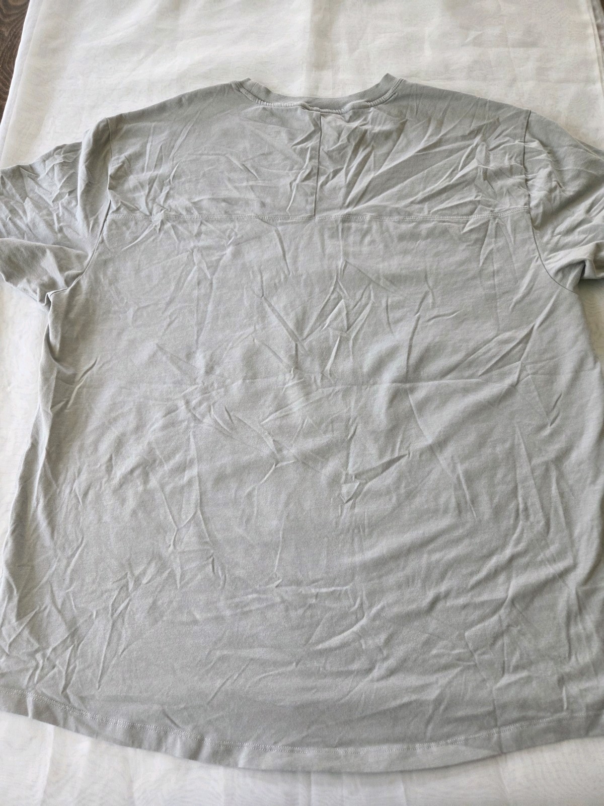 Kenneth Cole Men’s Gray Solid Crew Neck Short Sleeve T-Shirt, Size XXL
