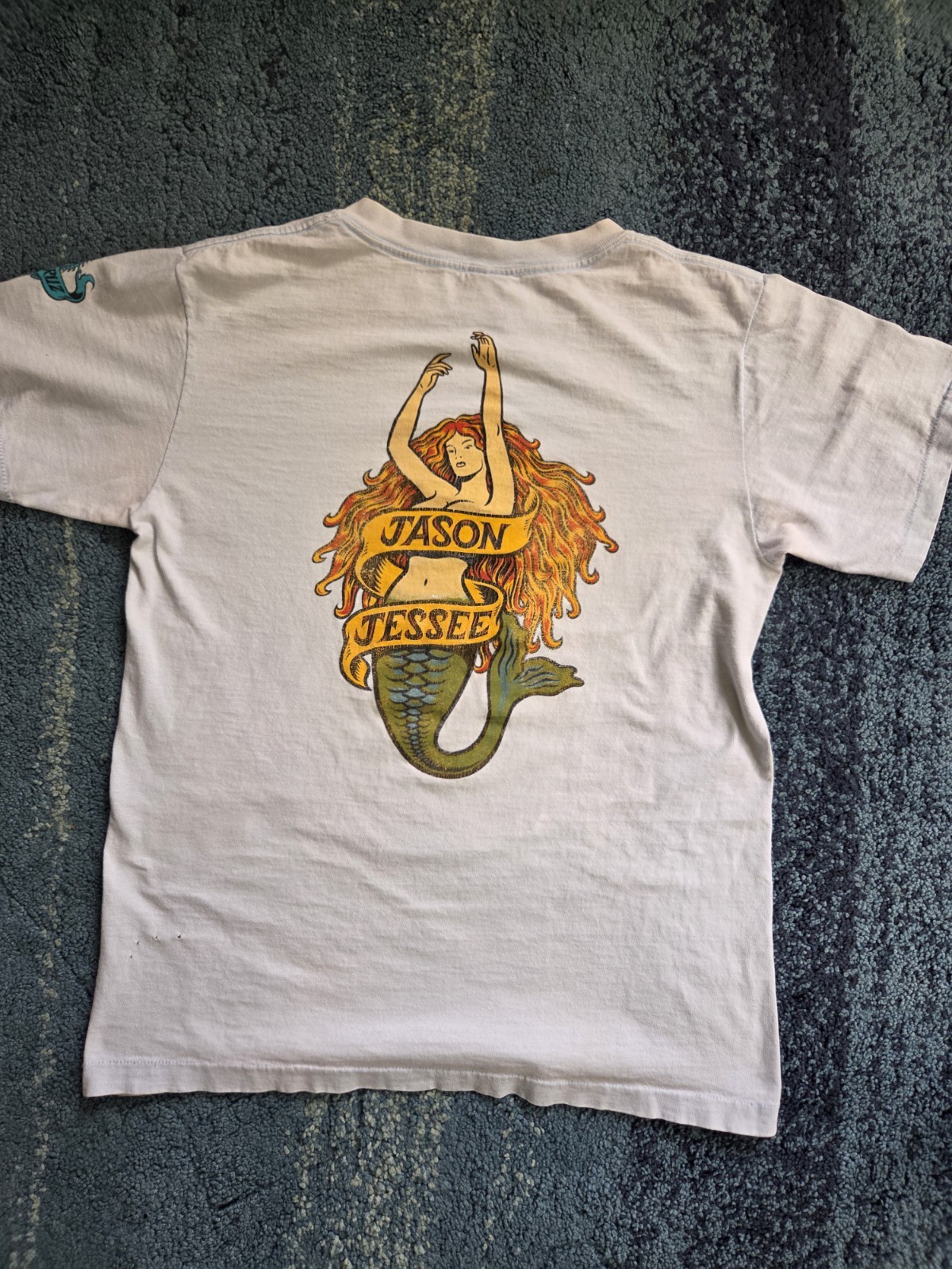 VTG 1989 Santa Cruz Mermaid Jason Jessee Skateboard T-Shirt Medium Skate RARE