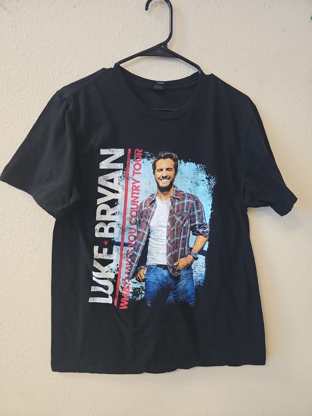 Luke Bryan What Makes You Country Tour T-Shirt Men’s Large Sz Short Sleeve Black
