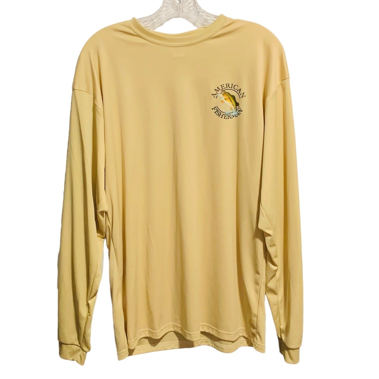 Fish Graphics Long Sleeve Pullover Shirt C2 Sport L American Fisherman