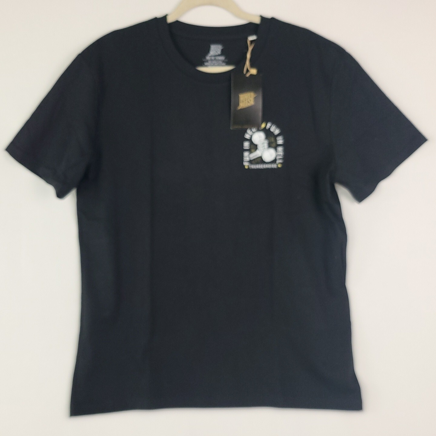NEW THUNDER NOISE Black FUN IN HELL T-Shirt Mens Size US XS, EU S. NWT MSRP $37