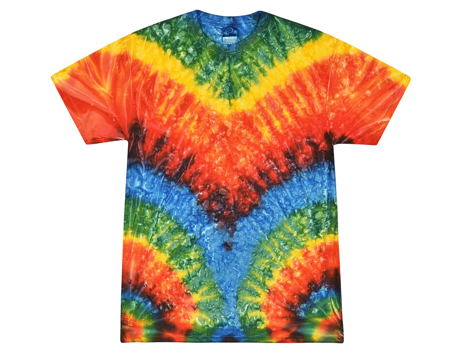 Multi-Color Tie Dye T-Shirts Kids & Adult 100% Pre-Shrunk Cotton Colortone