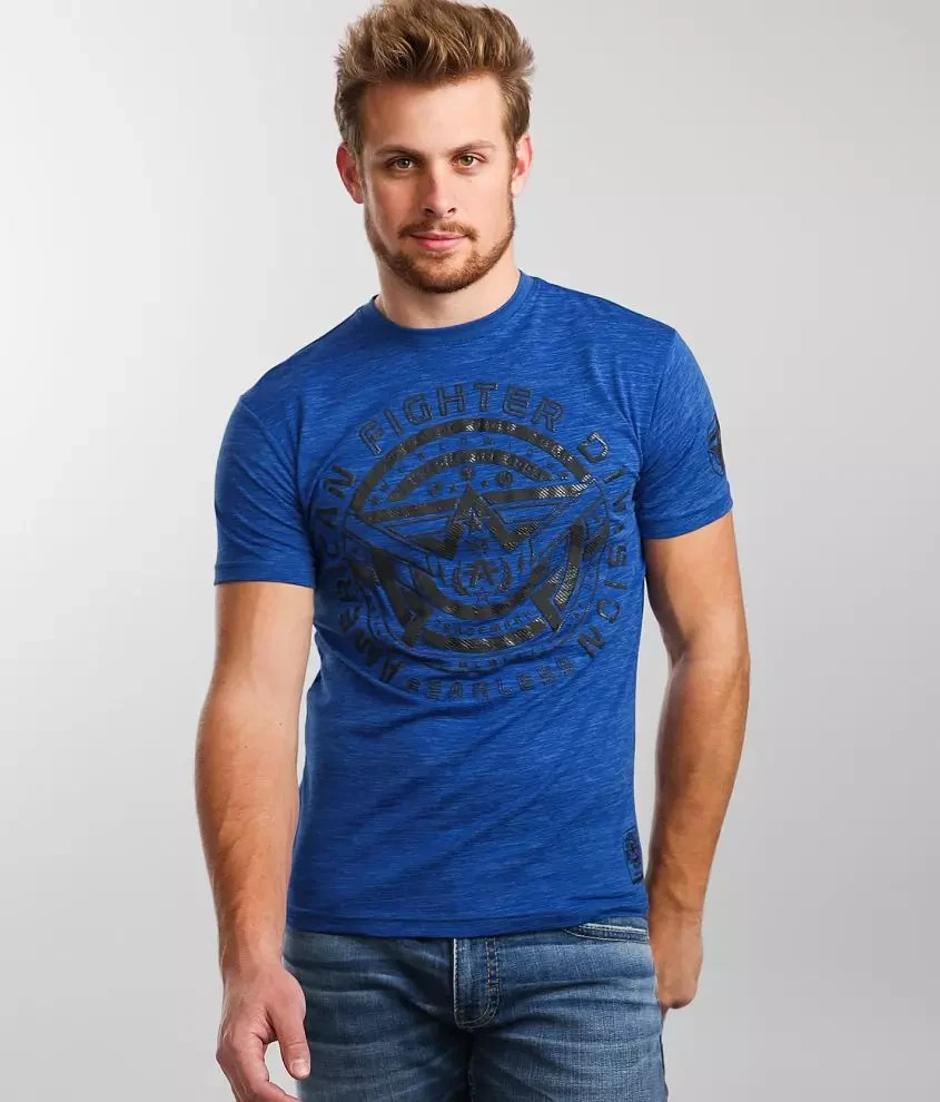 New Men’s American Fighter Fieldon Athletic MMA Ink Blue T-Shirt XS-4XL