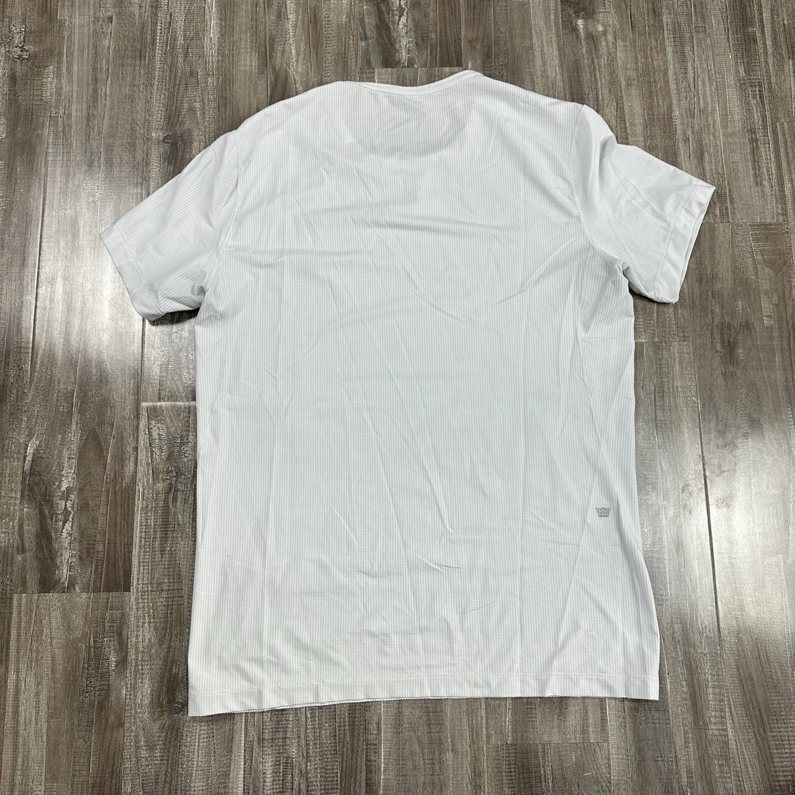 Mack Weldon Men’s Performance Crew Neck T-Shirt Large White Short Sleeve Waffle