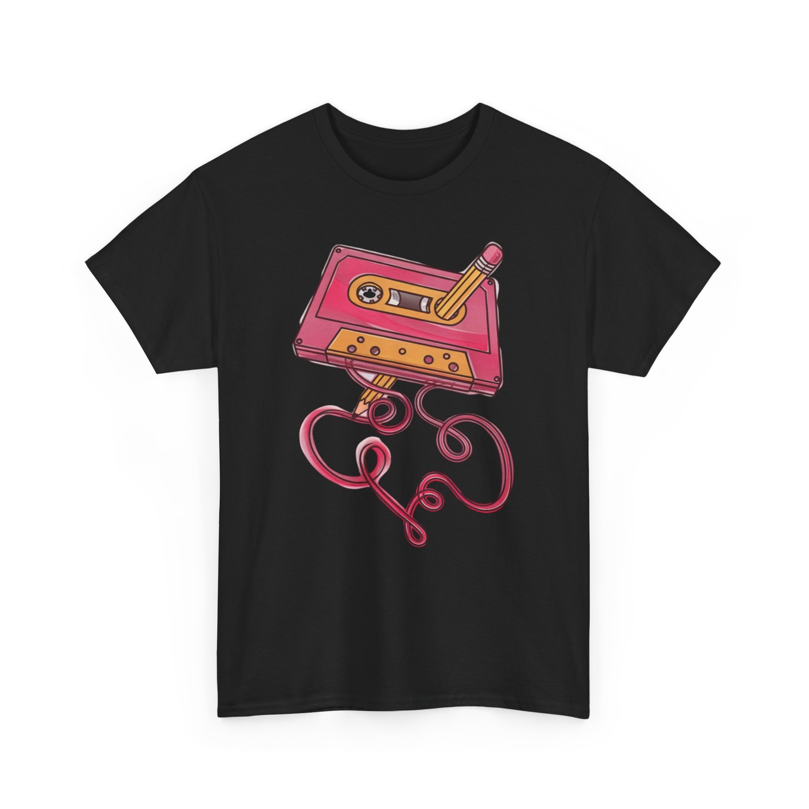 Retro 80s Music T-shirt – Nostalgic Vintage Cassette 1980s Unisex Graphic Tee