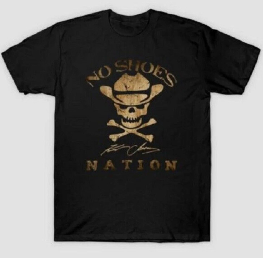 Live in No Shoes Nation Kenny Chesney T-Shirt Everybody Wants to Go to Heaven