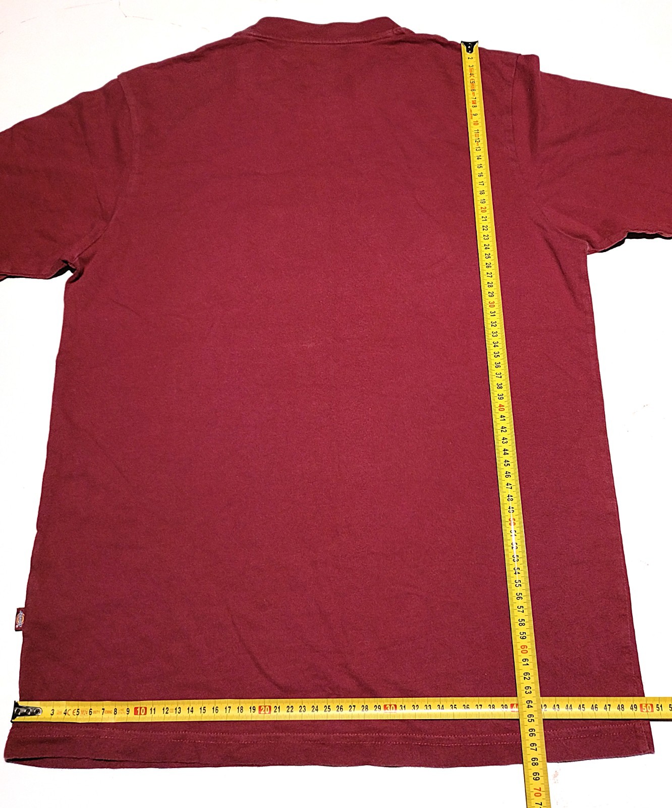 Dickies T-Shirt M Red Burgundy Classic Horseshoe Graphic Logo Cotton Tee Mens