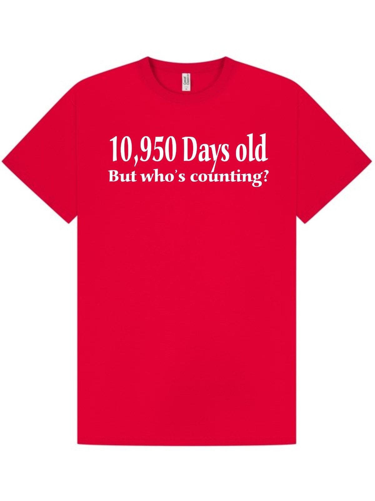 30th BIRTHDAY T-shirt / TeeShirt / 10950 Days Old / Funny / Xmas / Party /Size M