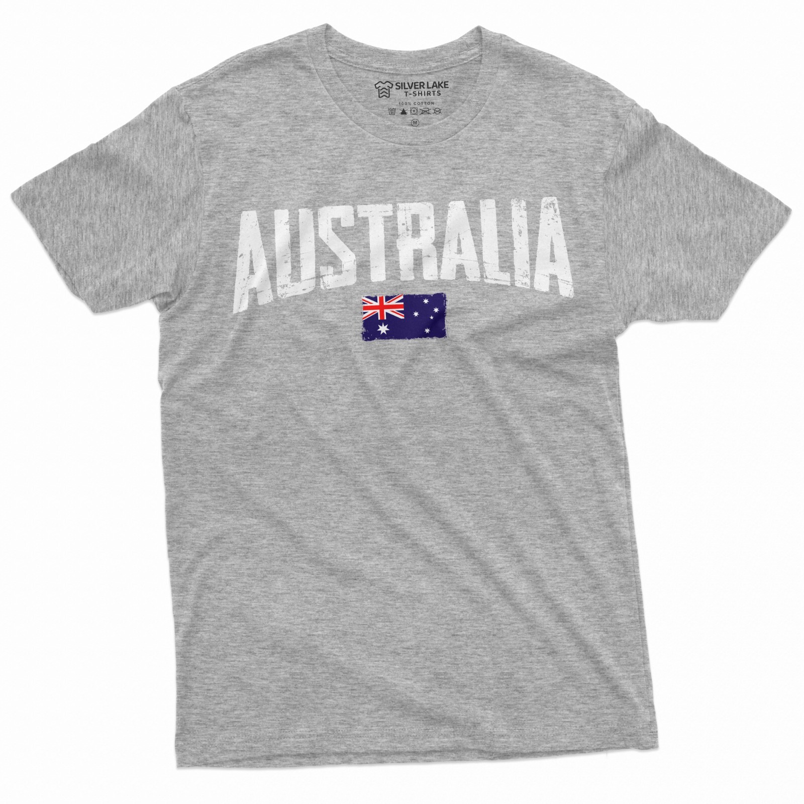 Australia Aussie T-shirt OZ Flag Patriotic nationality Tshirt Mens Tee Shirt