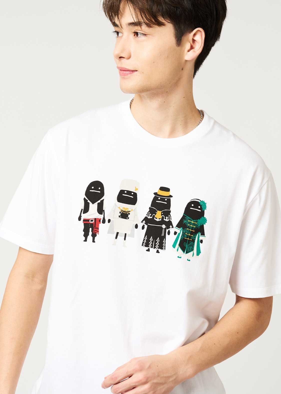 [Graniph]Bravely Default / Octopath Traveler Brave Shadow | White T-Shirt SS-XXL