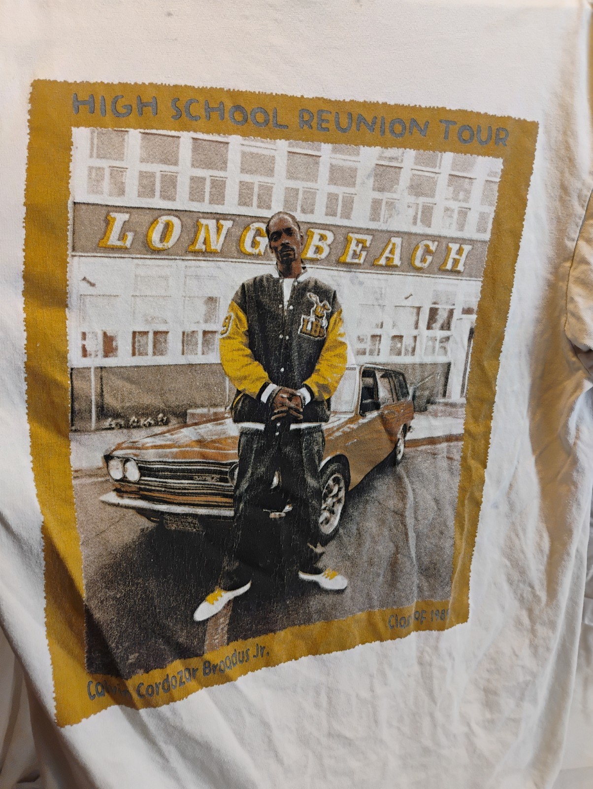 High School Reunion Tour Concert Snoop Doggy Dogg T Shirt Rap Graphic Print