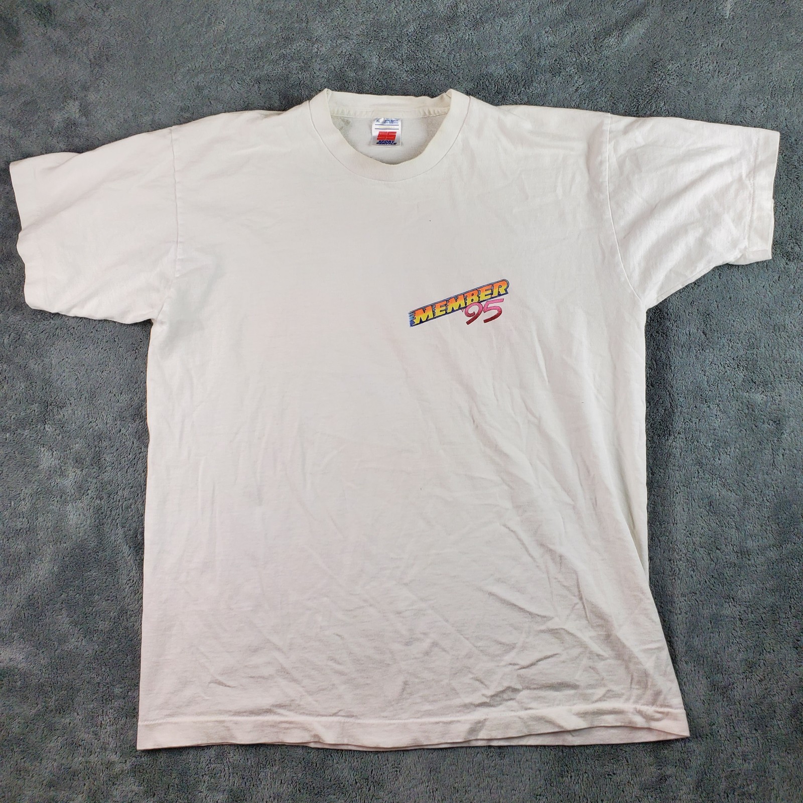 Sport Service Shirt Mens XL NHRA Drag Racing Member 95 USA Single Stitch Vintage