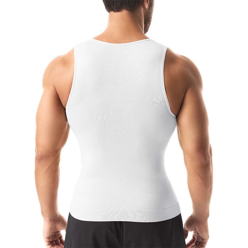 Men Slimming Body Shaper Compression Shirt Tummy Control Vest Fitness Tank Tops