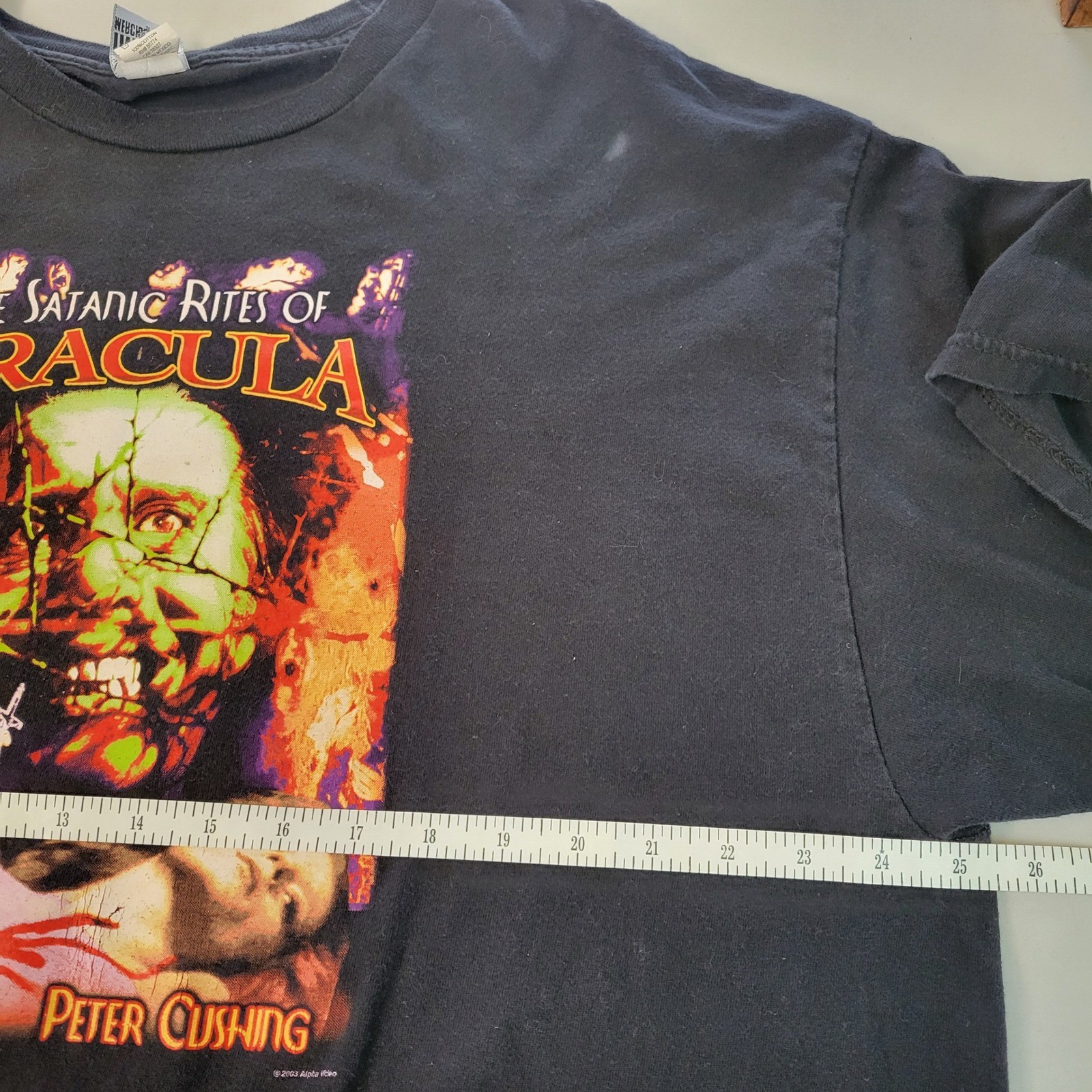 Vtg Impact Merchandising Satanic Rites of Dracula Tshirt Mens XXL Horror 2003