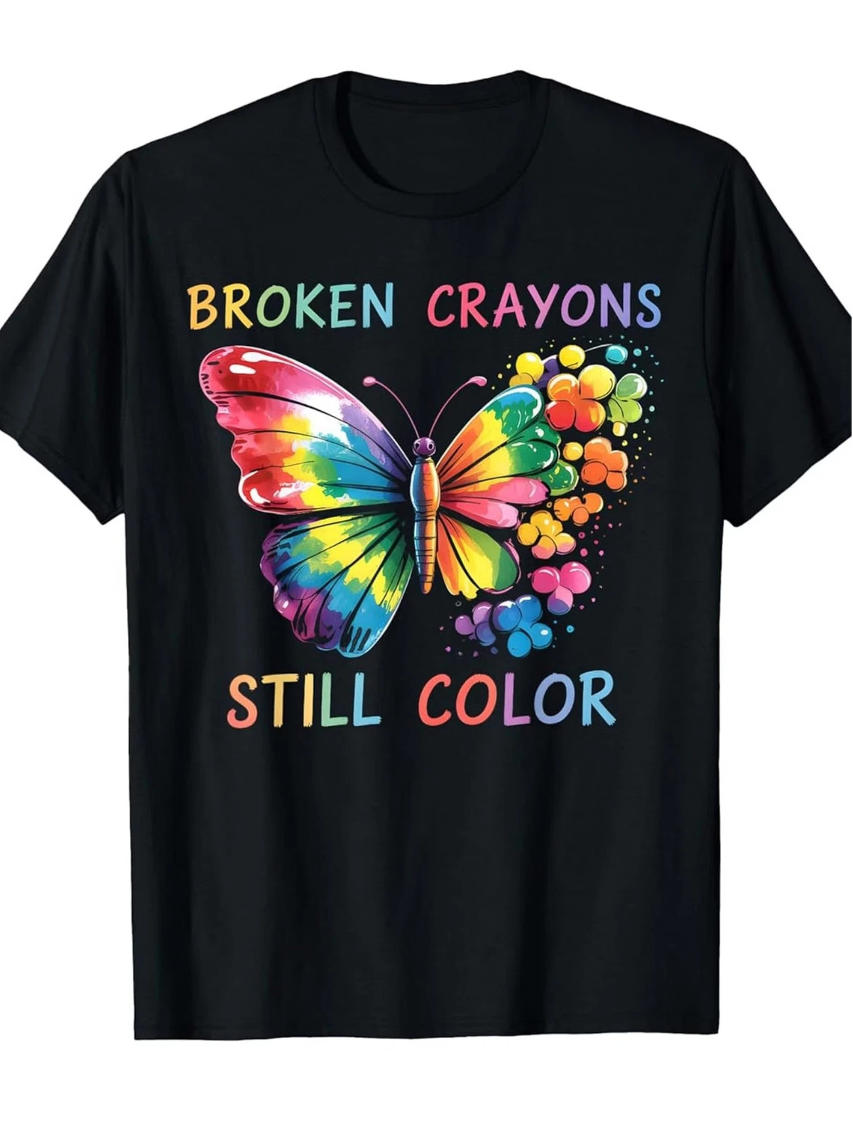 Mental Health Matters Broken Crayons Still Color Awareness T-Shirt