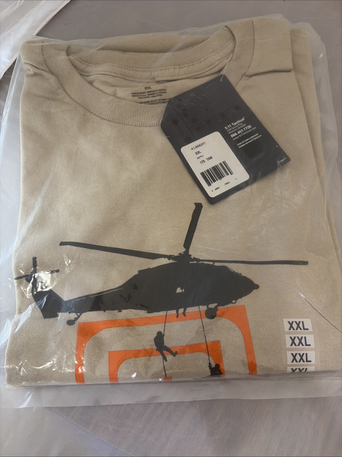 5.11 Tactical Tee-Shirt Rappel Tan XXL