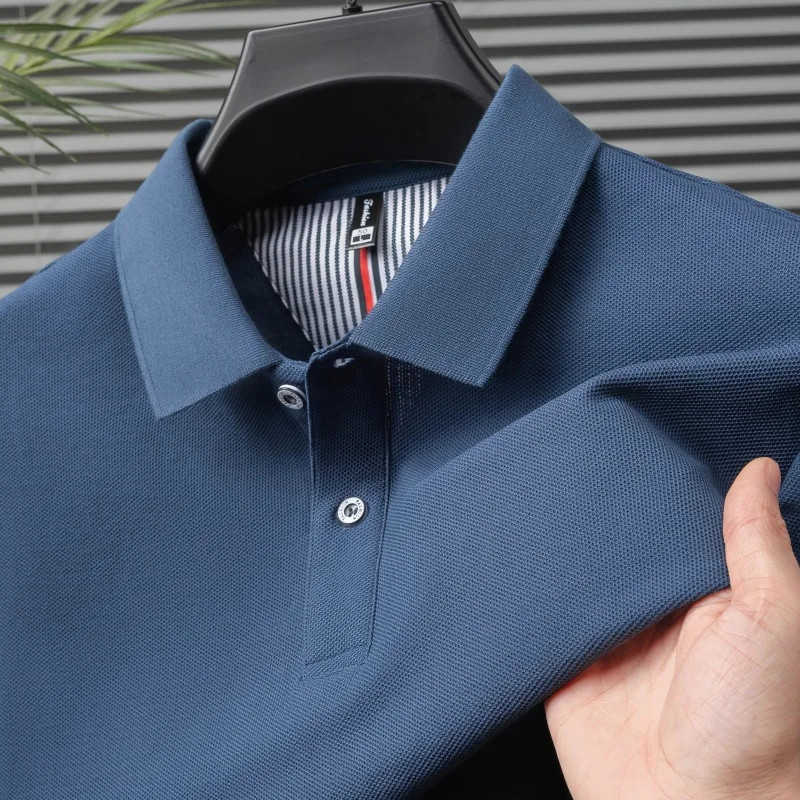 100% pure cotton short sleeved men’s polo shirt summer boutique fashion high-qua