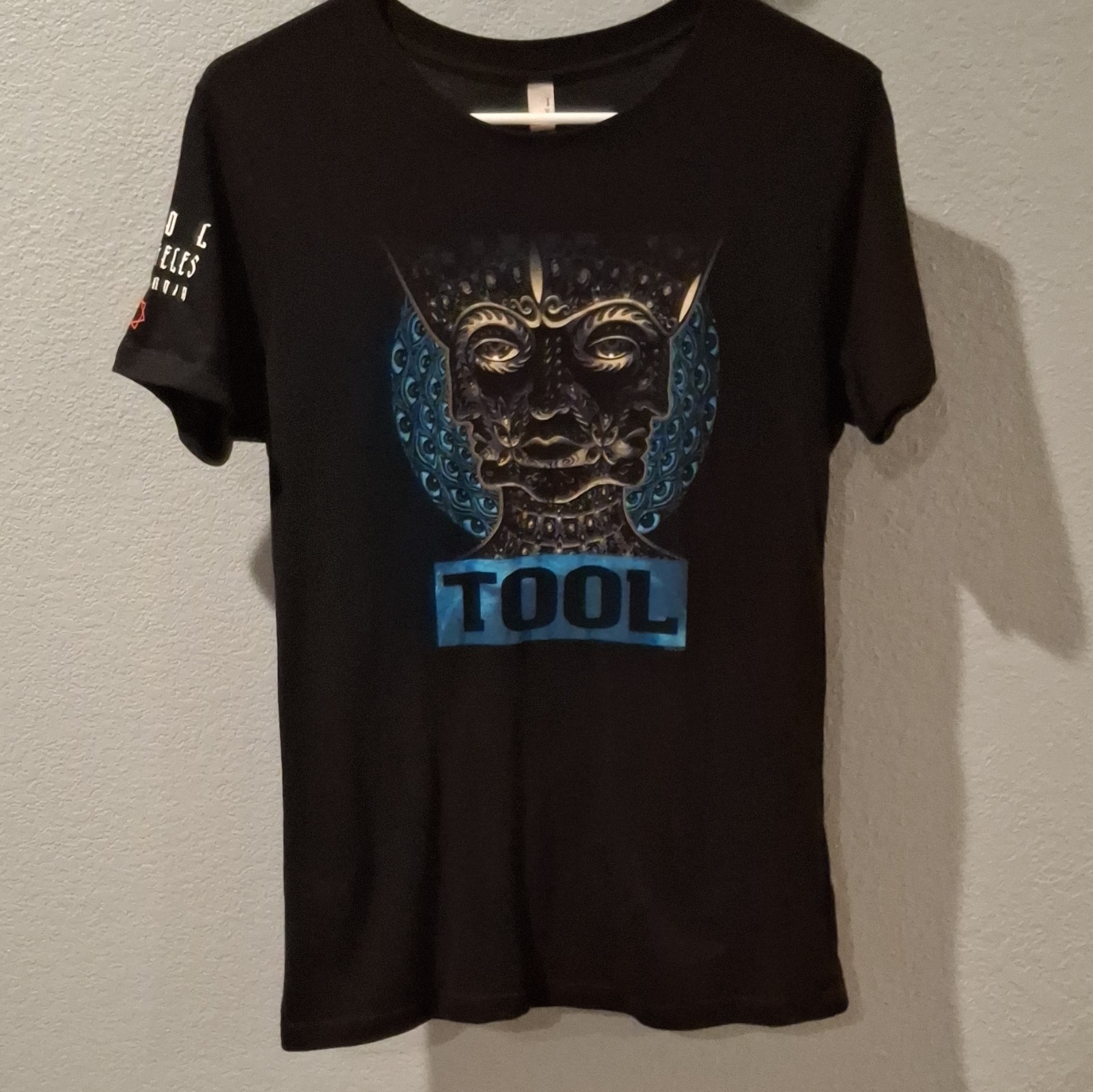 Tool Band Graphic T-Shirt Black Size L Cotton Knit Crew Neck Tagless