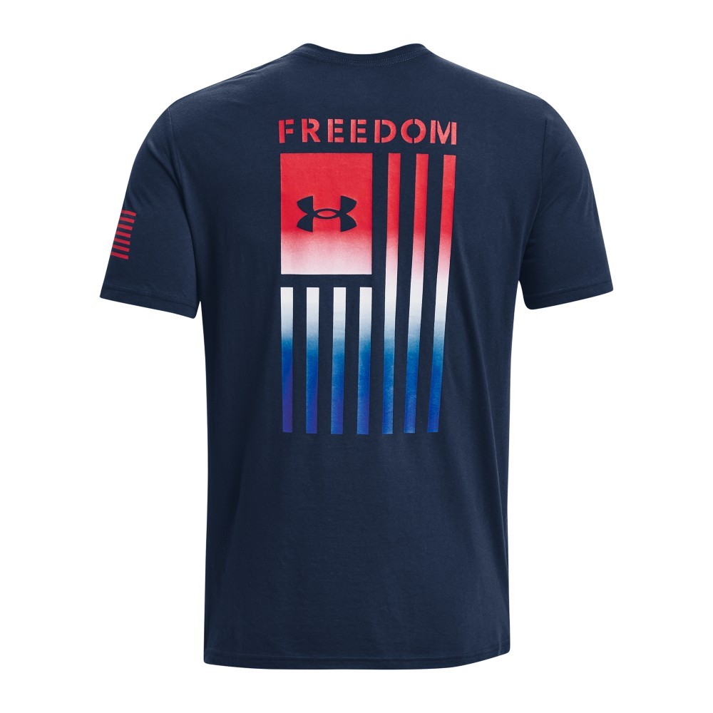 Under Armour 1377056 Men’s UA Freedom Flag Gradient T-Shirt, Academy, 3X-Large