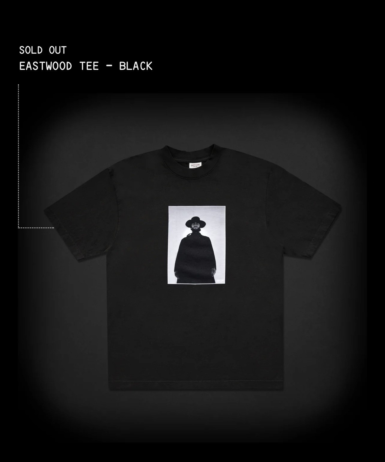 Defcon Clint Eastwood T-shirt Black Medium Brand New In Original Packaging