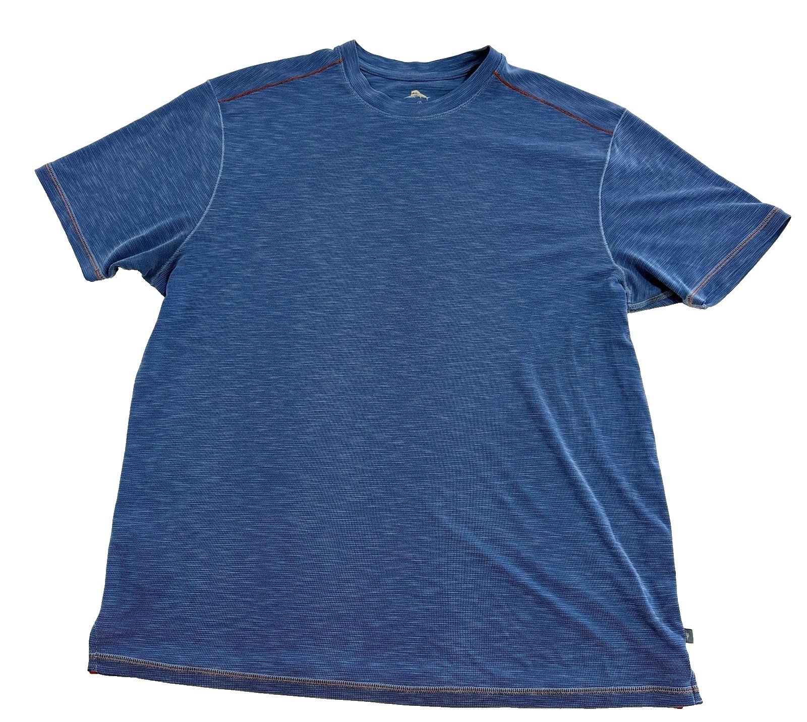 Tommy Bahama Men’s Paradise Knit Tee Blue With Red Stitching Size XL