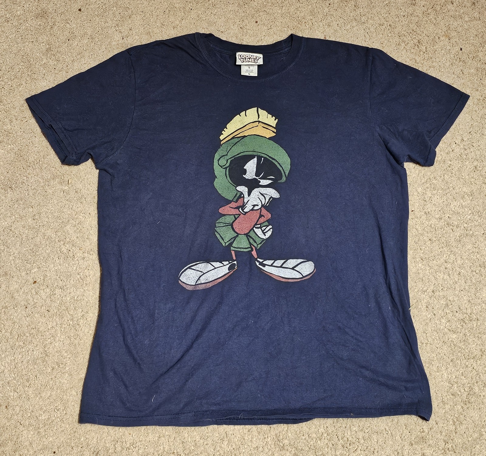 Vintage Looney Tunes Marvin the Martian Shirt Size Large