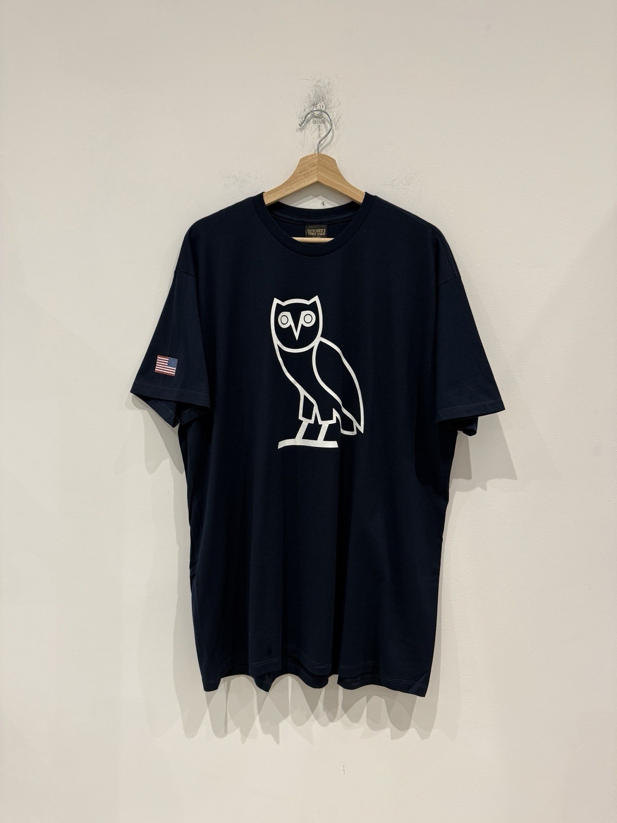 OVO OG Owl USA Flag Shirt Navy Size: XXL