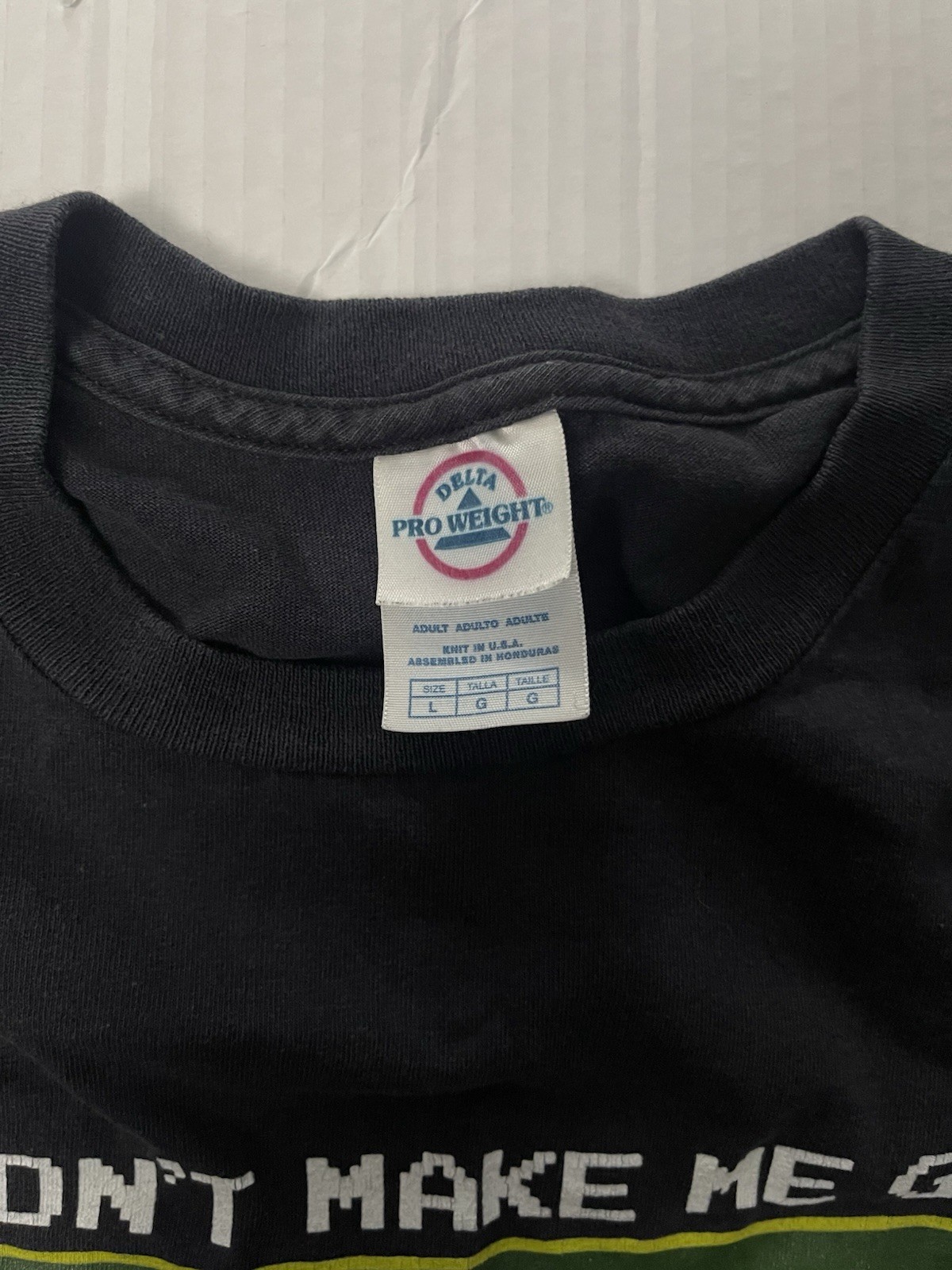 Delta Pro Weight Black Link Zelda Graphic Crew Neck Tee Short Sleeve L