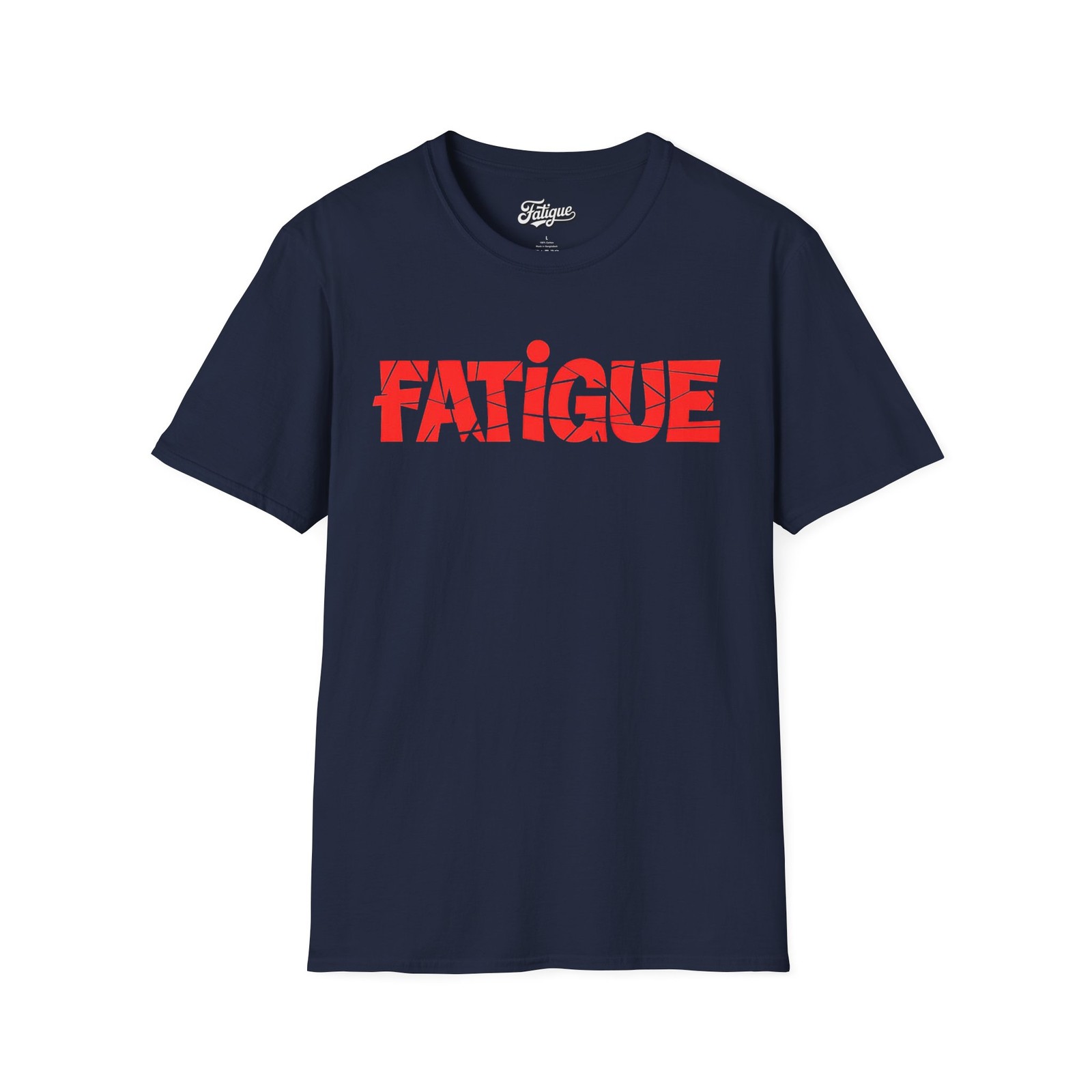 Red Fatigue Print T-Shirt
