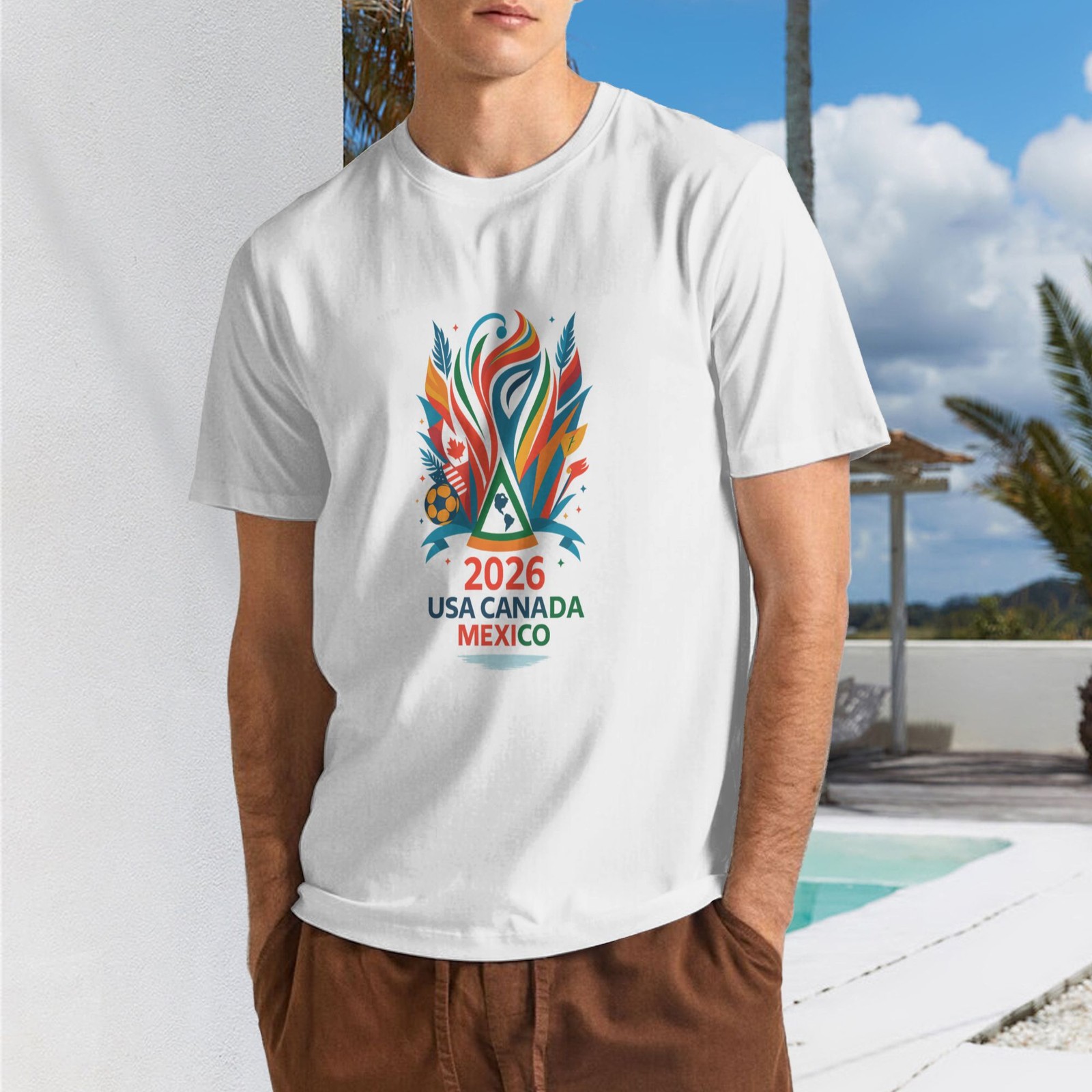 World Cup 2026 USA CANADA MEXICO Graphic Unisex T-Shirt SIZE S-5XL