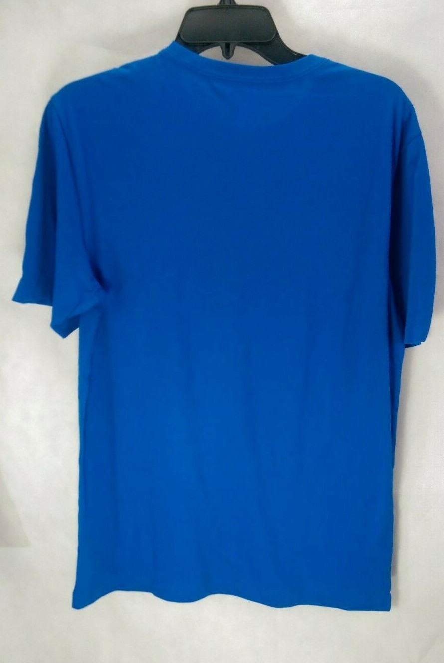 Mens Blue Shirt Classic Fit Size S Basic Editions